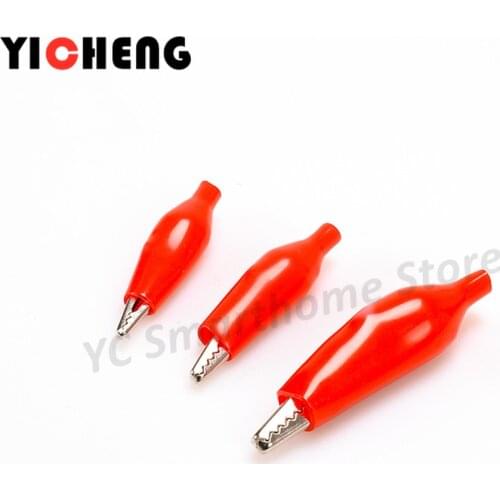 6Pcs DIY alligator clips, test clips, power cord clips, experimental battery clips, large length 45mm clips