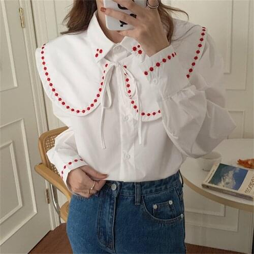 Alien Kitty Polka Dot Blouses