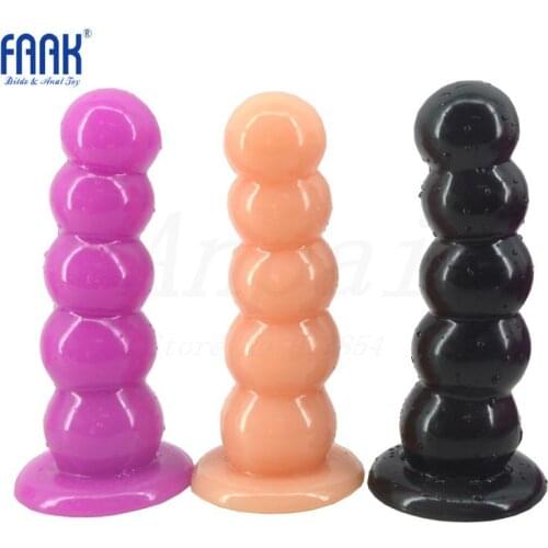 Max Dia 57mm Anal Toys Huge Anal Dildo Suction Cup 5 Balls Anal Beads Butt Plugs Dilator Sex Toys For Women Men Gay Coda Anale
