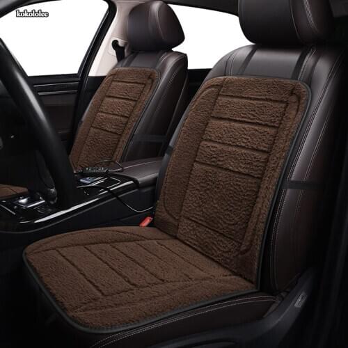 KOKOLOLEE 12V Heated car seat cover for Citroen all models c5 c3 C6 Elysee Xsara C-Quatre Picasso c4 Winter Pad Cushions seats