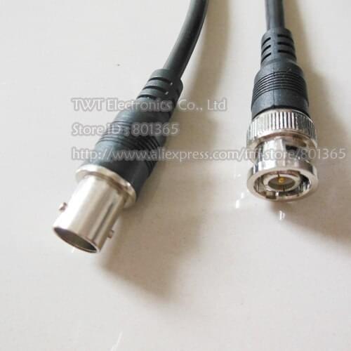 BNC Q9 2 Plug male to female Lead Extension adapter Cable for CCTV coaxial cable , 2Qty , Free shipping