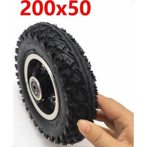 Fast delivery 200X50 Pneumatic wheel 200*50 tyre inner tube with hub/rim for Electric Scooter