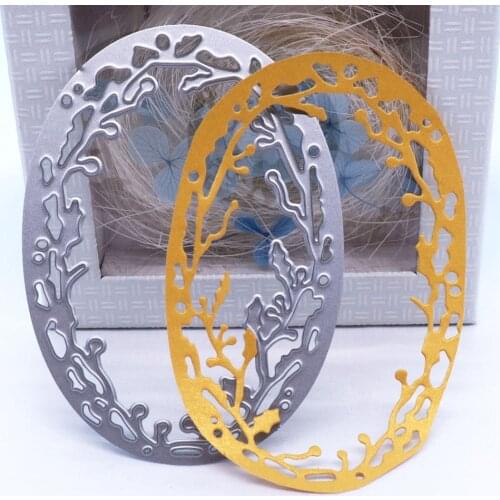 Flower Circle Metal Cutting Dies for DIY Scrapbooking Album Paper Cards Decorative Crafts Embossing Making Template Stencil Dies