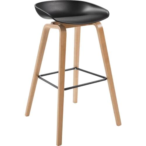 Solid Wooden Bar Chair Modern Simple Bar Chair European Bar Chair Front Desk Chair Bar Chair High Chair Nordic High Chair