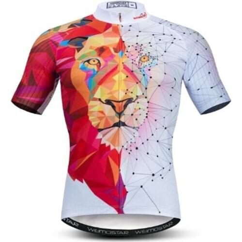 Short-Sleeved Cycling Jersey Mens Slim FIt Mountain Bike Racing Suit Road Bike Shirt Quick-Drying And Breathable