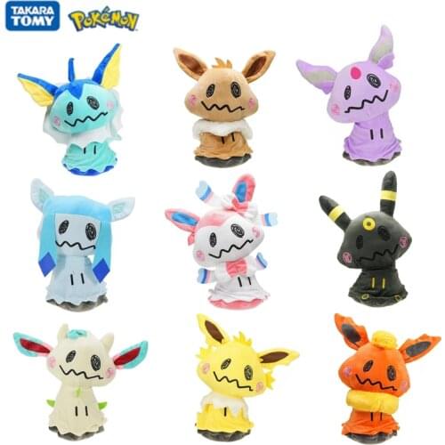 25-35cm Genuine New Pokemon Pikachu Espeon Jolteon Umbreon Vaporeon Leafeon Flareon Anime Figure Plush Dolls Toy Kids Gift