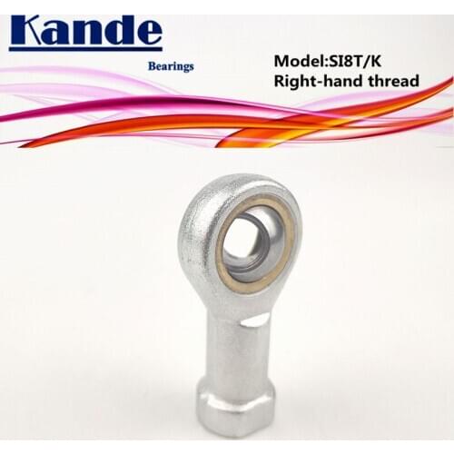 Kande Bearings PHSA8 PHSAL8 SI8T/K SI8 SI8LT/K SI8L SI8T 4pcs Rod End Bearing M8 SI8T SIL8T