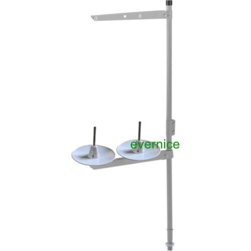 1 Set 2 Spool Thread Stand Pipe Thru Top All Metal For Industrial Sewing Machine