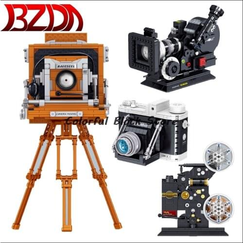 BZDA Digital Camera Building Block MOC Creative Retro Camera Model High-tech Collecting Toys Camera Bricks Gifts For Kids Boys