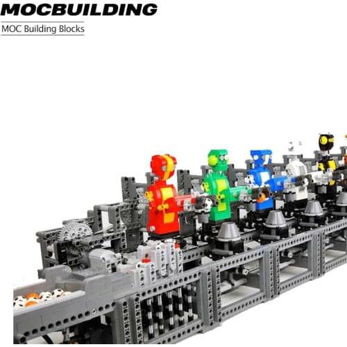 Creative high tech building block model electric model MOC building block childrens toy gift Framed Robot Dreams