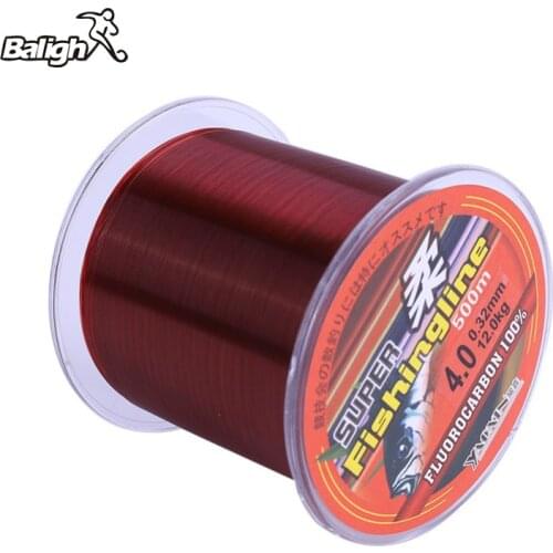 Balight 500M Fishing Line Monofilament Leader Fly Line Super Strong Abrasion Resistance Wire For Freshwater Saltwater