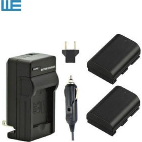 LP-E6 LPE6 LP-E6N LPE6N Battery+Charger for EOS 5D Mark II, 5D Mark III, 5DS, 5DS R, 6D, 7D, 7D Mark II, 60D,70D
