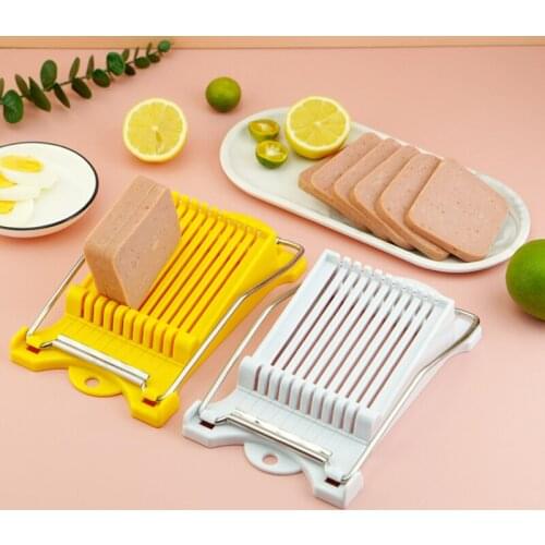 Multifunction Lunch Meat Slicer Stainless Steel Wires Egg Slicer Fruit Ham Cutter Manual Vegetable Cutter Evenly Dividing Tool