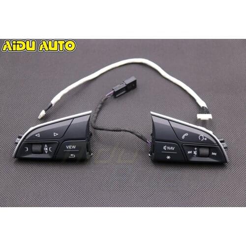 For Audi Q5 80A VIEW liquid Crystal Virtual Cluster MFL multi function Steering wheel buttons swith 80A 951 523D
