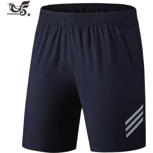 Plus size L~8XL Summer men`s Elastic Waist Casual shorts men Sportswear Comfort Striped Swearpants Breathable Quick-dry Trousers