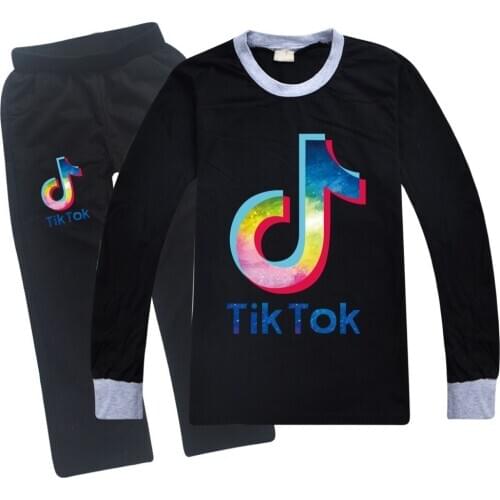 Children Clothing Spring Autumn Kids Clothes Sets Letter Printing T-Shirt + Pants 2Pcs/Set Toddler Cotton Sportswear 5-14Years