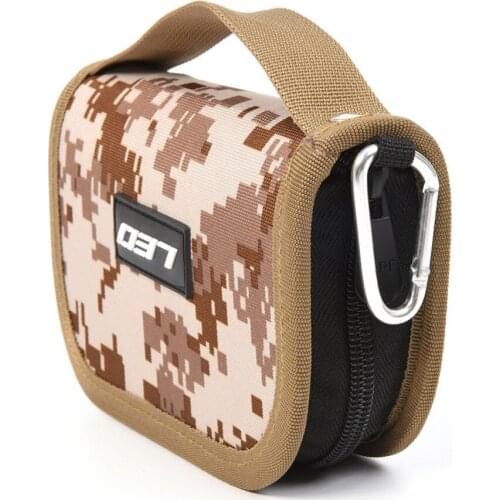 600D Outdoor Portable Bag Canvas Zipper Sequin Spoon Lure Hook Tackle Multifunction Handbag 17*10.4.5cm