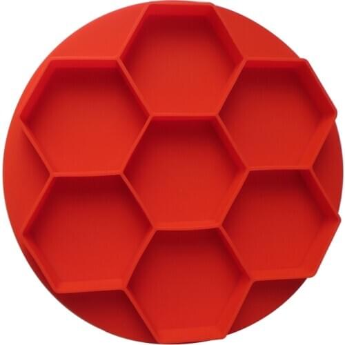 7 Grid Hexagonal Burger Press Mould Hamburger Patties Freezer Silicone Storage Container Home Kitchen Baking and Pastry Dropship