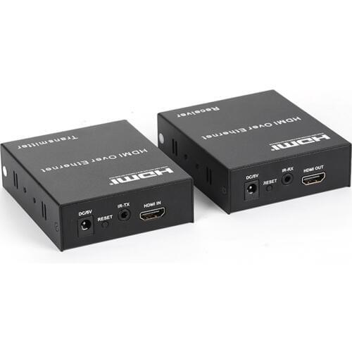 PUZHIJIE HDMI Extender over TCP IP 120m FUll HD 1080P via UTP STP Cat5/5e/Cat6 by Rj45 HDMI Transmitter and Receiver HDMI Cable