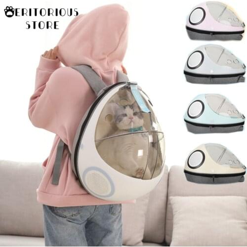 Pet Backpack Travel Cat Bag Space Pet Carrier Cat Litter Dual-use Capsule Shoulder Bag Dog Carrier for Outdoor Travel 2021 New