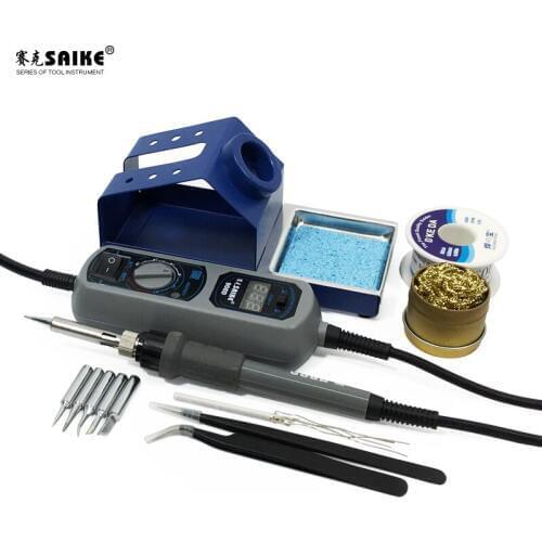 SAIKE 908D Portable Thermostat Soldering iron Heat Electric soldering iron Welding Soldering Adjustable Temperature 220V EU
