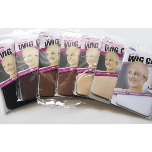 36PCS (18Packs) NEW Deluxe Dream Beige Wig Cap For Weave Stretchable Elastic Hair Net Snood Wig Cap Hp For Making Wigs Free Size