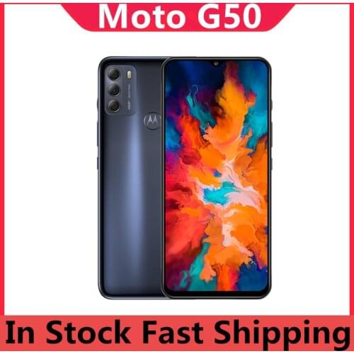 In Stock Motorola Moto G50 5G Smart Phone Snapdragon 480 Android 11.0 5000mAh 6.5" 90HZ 1600x720 48.0MP Dual Sim Fingerprint