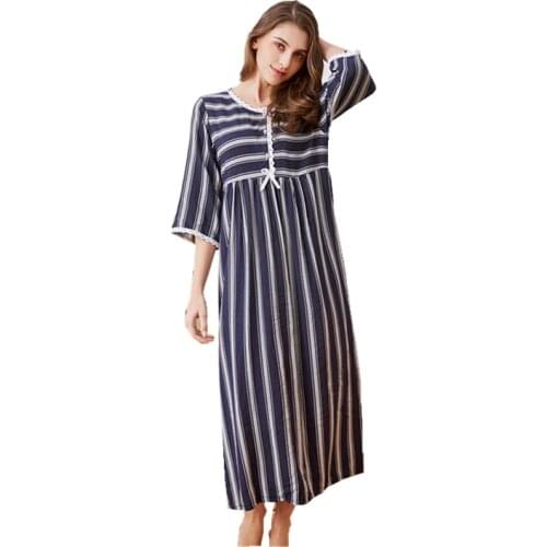 Spring Summer Nightgown Cotton Sleeping Dress Women Night Dress Sleepwear Long Nightgowns For Women Oversize M-XXL
