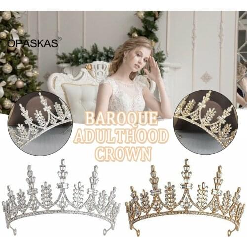 Jeweled Crowns Beautiful Headpiece Wedding Crown Wedding Tiaras Hair Accessories for Prom Birthday Costume Party PT