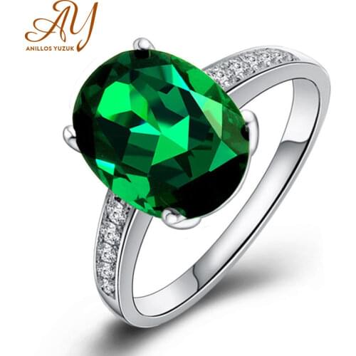 Anillos Yuzuk Silver 925 Jewelry Rings Jasper Ring For Women Green Natural Stone Wedding Bands Jewelry Ring For Gift Wholesale