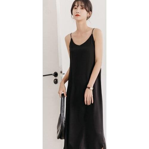 Sexy Woman Maxi Dress Loose Sleeveless Sling V-neck Long Dresses Plus Size Women Dress