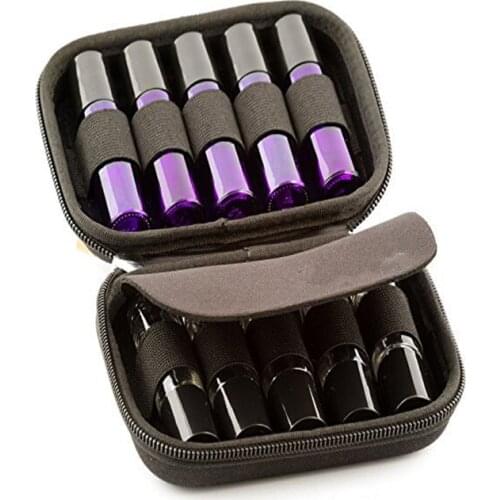 10 Slot Bottle Case Protect For 10ML Rollers Essential Oils Bottle Storage Bag Travel Carrying Organizer Holder Makeup Rangement