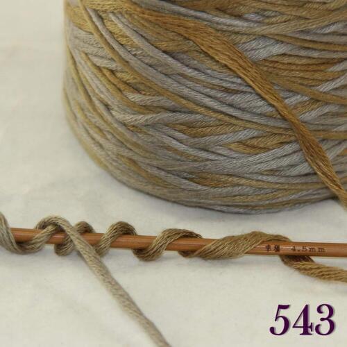 1X400g soft sell high quality 100% cotton hand-woven yarn Gray Peru cone 422-543