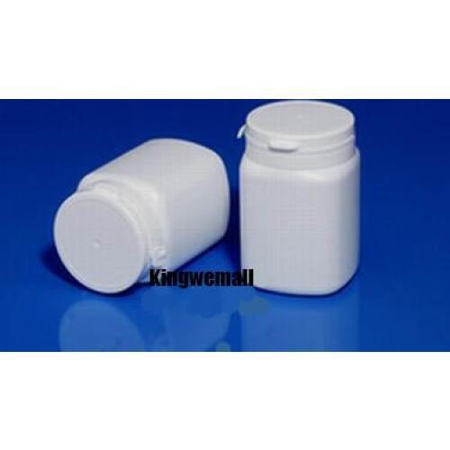 300pcs/lot Capacity 250ml White Plastic PE bottle with Tear Cap for Capsule Powder Medicine Candies Food Packaging