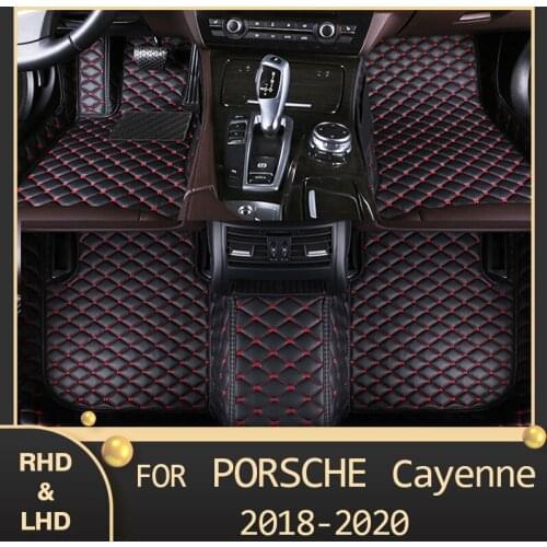 MIDOON Car floor mats for Porsche for Cayenne 2018 2019 2020 Custom auto foot Pads automobile carpet cover