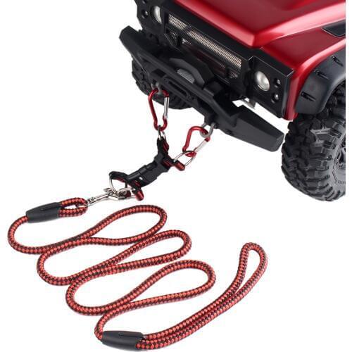 INJORA 1PCS Tow Rope with Hook for 1:5 1:8 1:10 RC Car Traxxas TRX4 E-REVO X-Maxx SUMMIT Axial SCX10 90046 WRAITH RR10