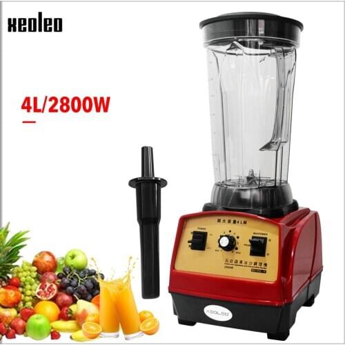 Xeoleo Commercial Food Blender 4L Blender Mixer 220V/50hz 2800W Food Processor make Milkshake/soybean Milk/Smoothie Ice Blender