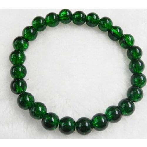 WBL Natural Stone Beads Bracelet Aquamarines Garnet Peridot Beaded Stretch Bracelets Bangles For Women Men 2019 New