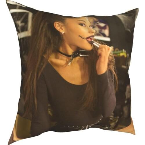 Ariana Grande decorative cushion cover sexy beauty cushion cover 45cm linen pillow residential culture