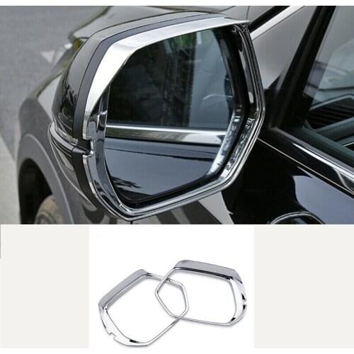 For Honda CRV 2017-2020 ABS Chrome Rearview Mirror Rain Eyebrow Trim 2pcs Car modification Auto parts