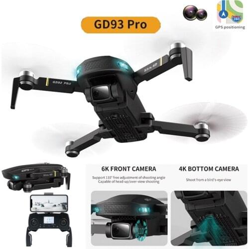 GD93 PRO Anti-Shake Drone High Definition 5G WiFi FPV RC Drones Brushless Gift For Kids GPS Optical Flow Mode