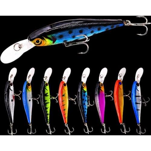 Artificial Minnow Floating Wobblers 10cm/9.3g Plastic Fishing Bait Lifelike 3D Eyes Anti-Corrosion Bionic Fishing Lure Hard Bait