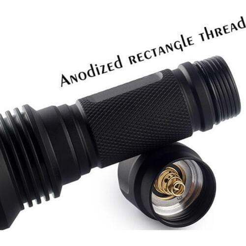 Jiguoor C8 XP-L HI 1000LM 7135*8 Integrated Lantern Head Long Range LED Flashlight Torch For Camping hiking Fishing