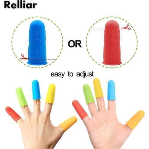 Glue Gun Finger Caps Guitar Silicone Finger Protector Non-slip High Temperature Resistant Anti-Hot Fingers Cover
