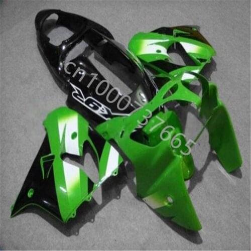 Green black white ABS Motorcycle Fairing kit for KAWASAKI Ninja ZX-9R 00-01 ZX9R ZX 9R 00 01 2000 2001 Fairings set