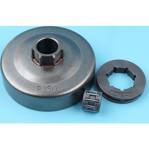 3/8"-7T Clutch Drum Sprocket Rim Needle Cage Bearing Kit For Partner 350 351 Chainsaw NEW PARTS