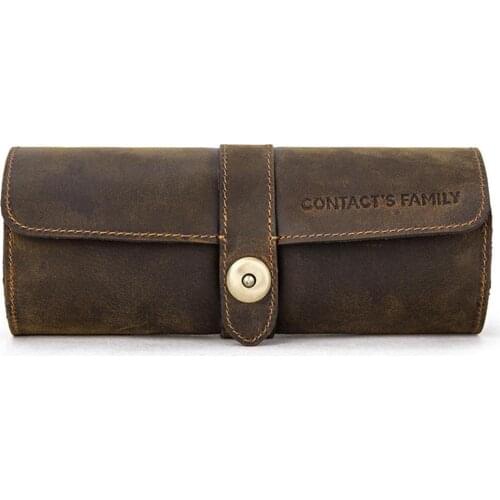 Watch Roll Display Box Leather Travel Watch Case Wrist Watches Storage Pouch Watch Box Faux Leather Watch Case Holder Organizer