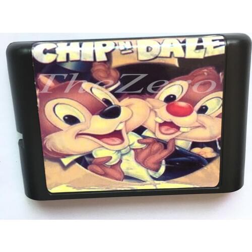 Chip N' Dale EU/JAP Shell for 16 bit Game Card for Genesis System for Sega Mega Drive