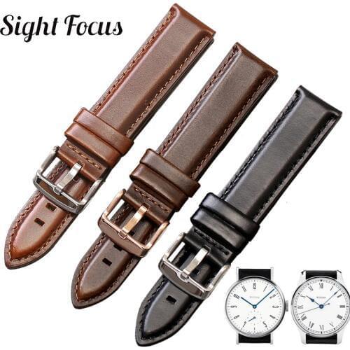 Leather Watch strap For Stowa Antea Strap Marine Watch Band Partitio Uhrenarmband 18MM 19MM 20MM 22MM Chronographes watchband DW