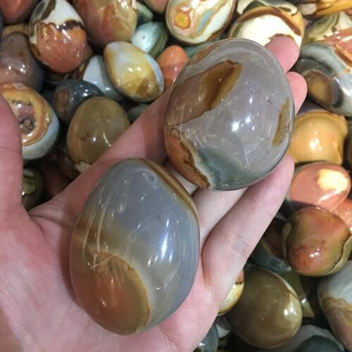 Natural Stones Ball Ocean Jasper Round Mineral Ore Specimen Agate Crystal Quartz Home Desk Decorations Reiki